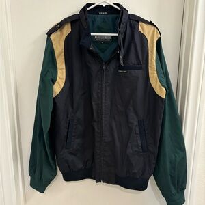 Members Only Green Black Colorblock Jacket